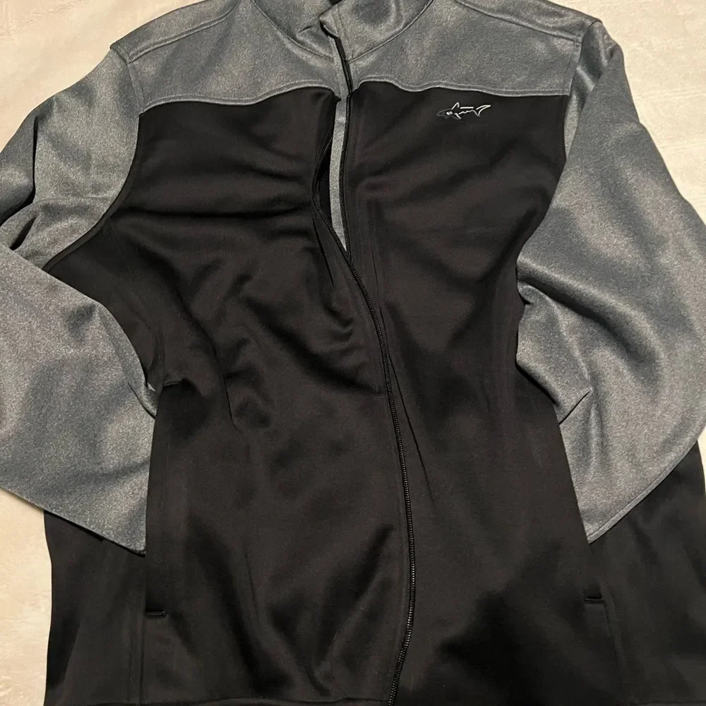 Greg Norman Collection Black Jacket Golf Long Sleeve Shirt